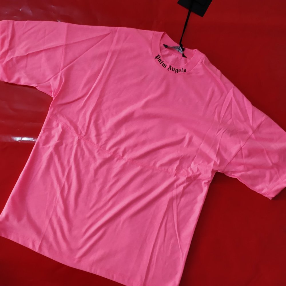 PALM ANGELS MEN SHORT SLEEVE TSHIRT OVER SIZE